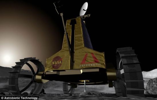 美最新太阳能月球车亮相:2015年登月搜寻水冰