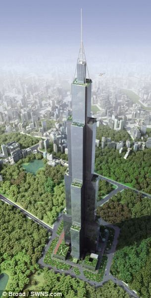 这座名为“天空城市”的世界最高楼将建在长沙