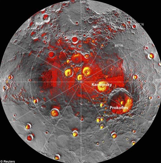 水星极区发现冰水物质!总质量或达万亿吨
